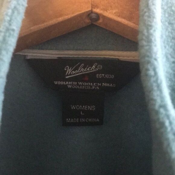 Woolrich Deep Sage Green Fleece Vest - Picture 6 of 8